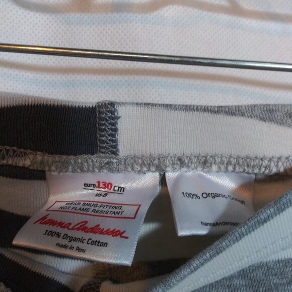 Hanna Andersson Multi-striped Organic Pajama Set Size 8 - Picture 9 of 9